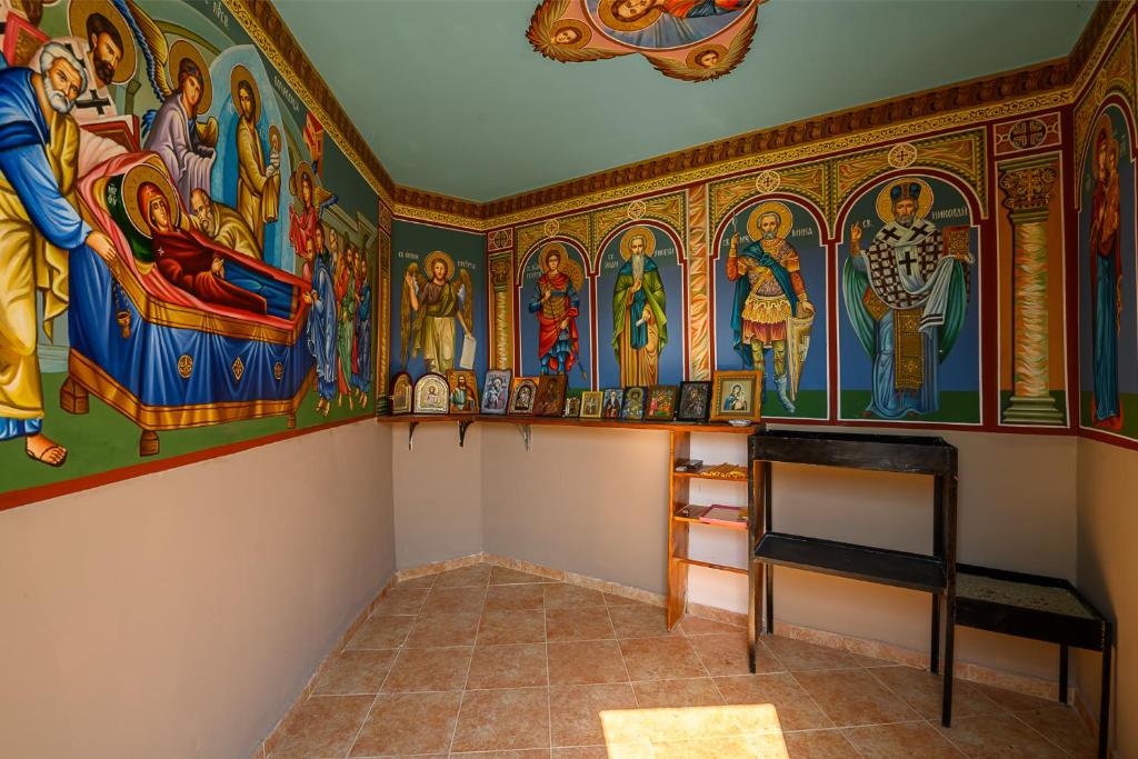 Chapel interior with frescoes