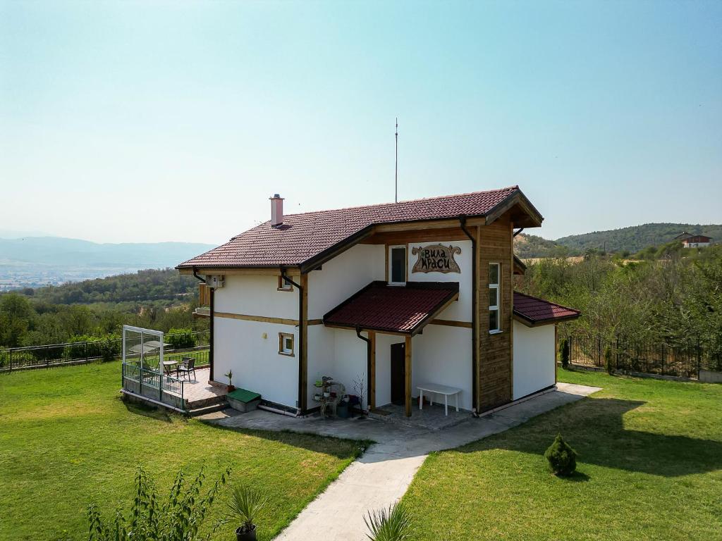 Villa exterior from garden